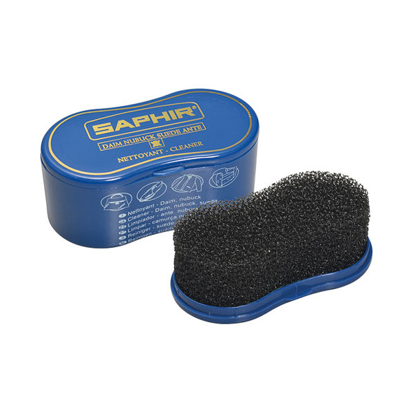 SAPHIR - Éponge Nettoyante Daim et Nubuck