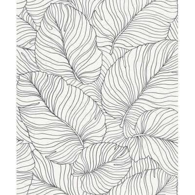 GRANDECO - A50901 - Papier Peint Expansé Sur Intissé Motif Isa Blanc
