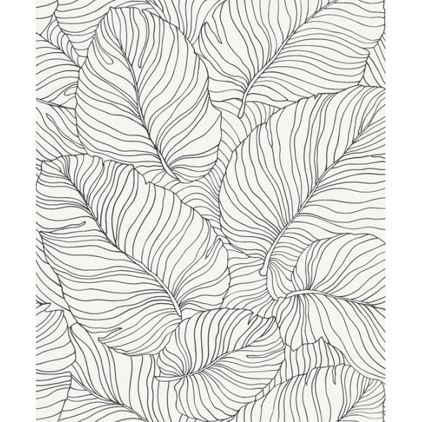 GRANDECO - A50901 - Papier Peint Expansé Sur Intissé Motif Isa Blanc
