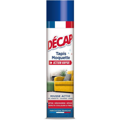 DECAP - Décap Nettoyant Tapis Moquette Mousse Active Aérosol 600ml