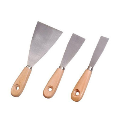SAVY - Ensemble 3 Couteaux de Peintre Manche Bois