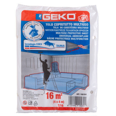 GEKO - Bâche de Protection Épaisse 16m² Sous  Sachet