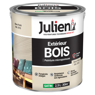 JULIEN - Peinture Extérieure Bois Microporeuse 2.5L