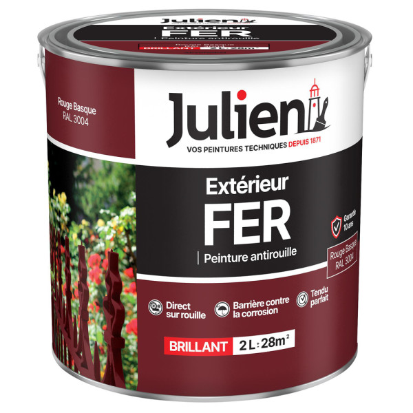 JULIEN - Peinture Extérieur Fer Antirouille 2L
