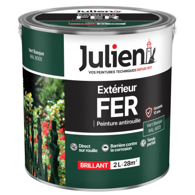 JULIEN - Peinture Extérieur Fer Antirouille 2L