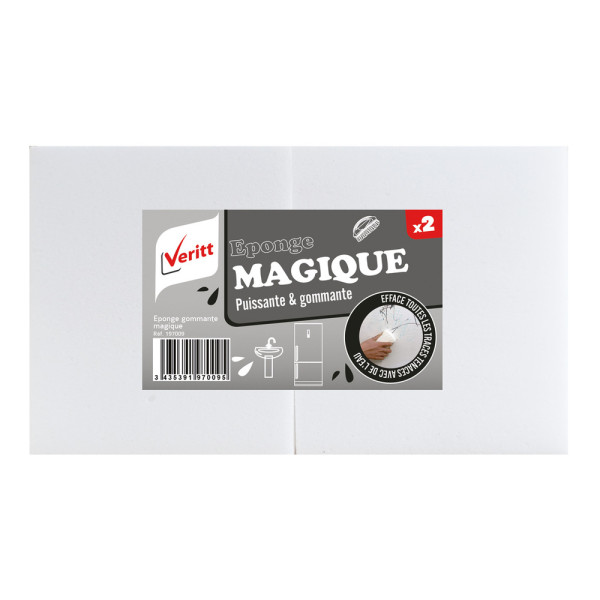 VERITT - Éponges Magiques Gommantes Lot de 2
