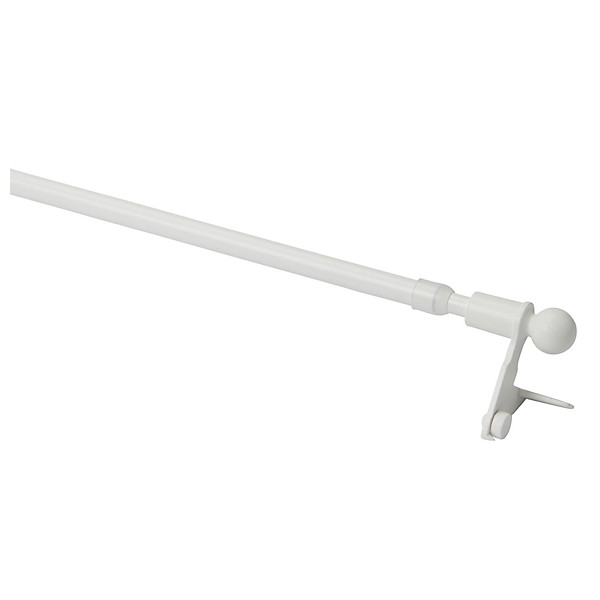 ARDEC - Tringle sans Perçage Blanche PRESSFIX 30-50cm