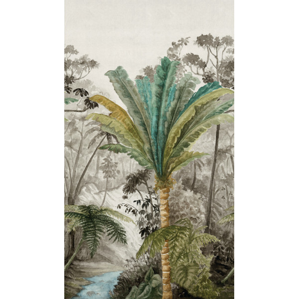 DECOR DESIGN - A60301 Panoramique Palm River 3 Lès 159x280cm