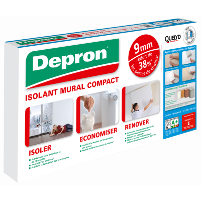 DEPRON - Isolant Mural Compact DEPRON 9mm Carton de 7 Plaques