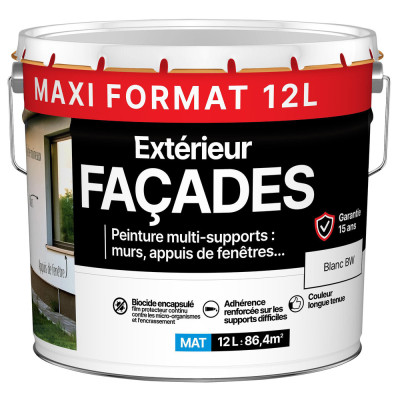 JULIEN - Peinture Multi-Supports Extérieur Façades 12L