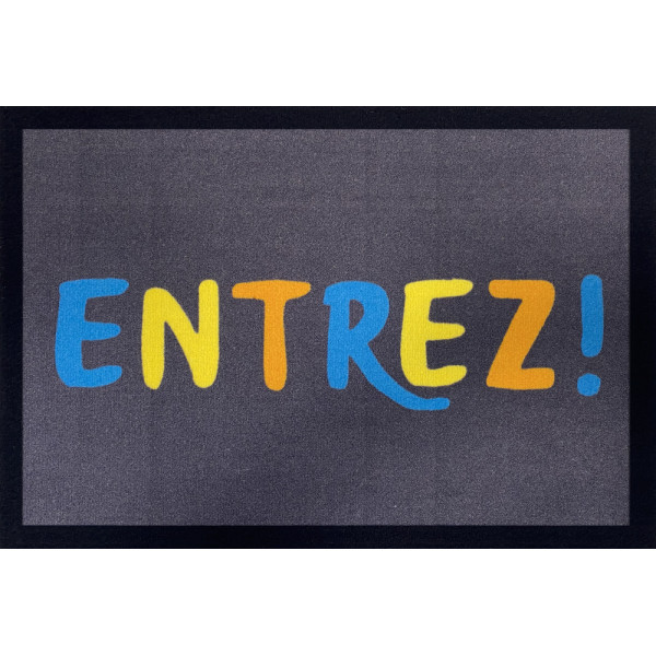 VICA - Tapis Entry Entrer Grey Foncé 40x60cm