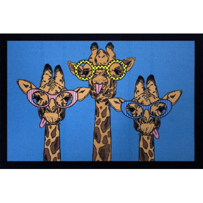 VICA - Tapis Entry Girafe Blue 40x60cm