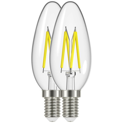PROLIGHT - Ampoule Flamme Filament LED E14 WW Lot de 2