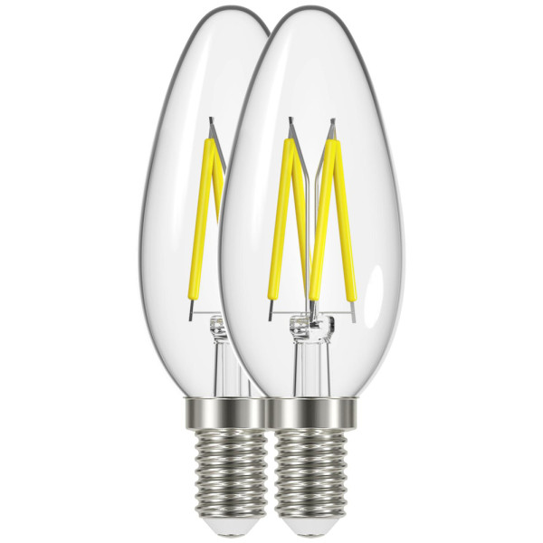 PROLIGHT - Ampoule Flamme Filament LED E14 WW Lot de 2