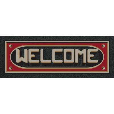 EUROFLOCK DIVISION - Tapis Format Classic Welcome 3D 25x68cm
