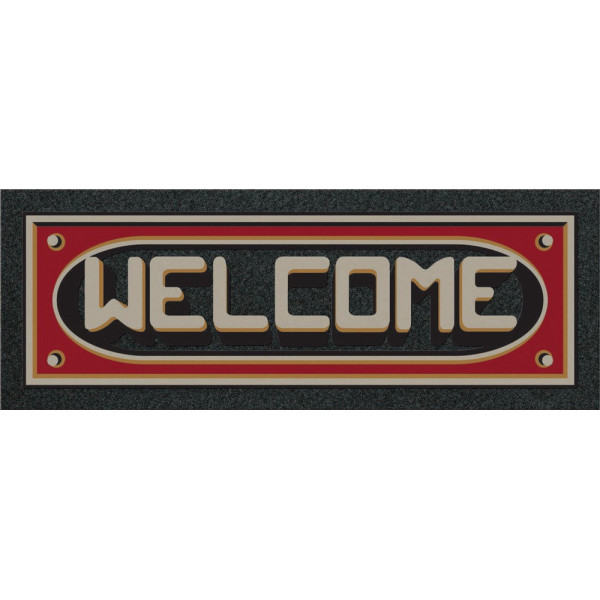 EUROFLOCK DIVISION - Tapis Format Classic Welcome 3D 25x68cm
