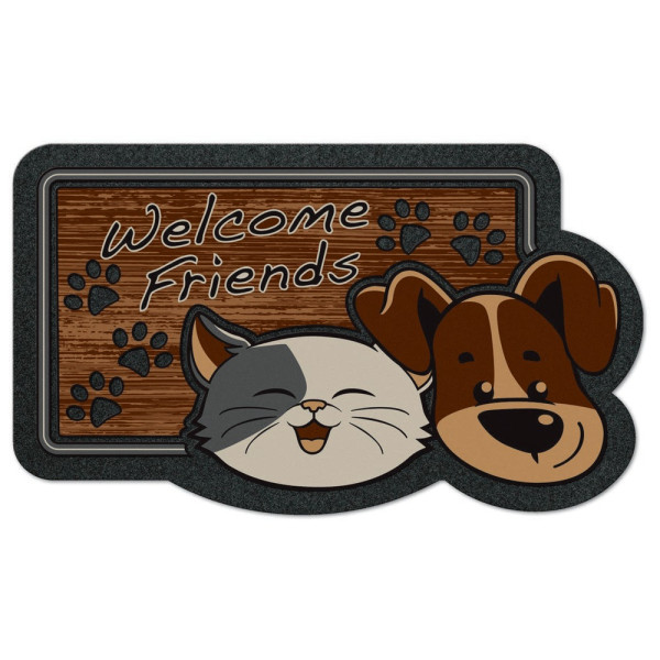 EUROFLOCK DIVISION - Tapis Format Classic Welcom Friend 40x68cm