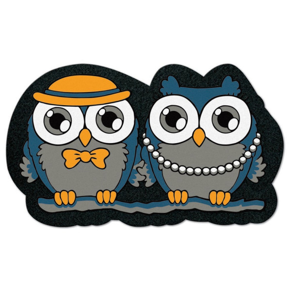 EUROFLOCK DIVISION - Tapis Format Classic Hiboux 40x68cm