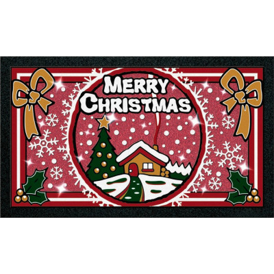 EUROFLOCK DIVISION - Tapis Format Paillettes Noël 40x68cm