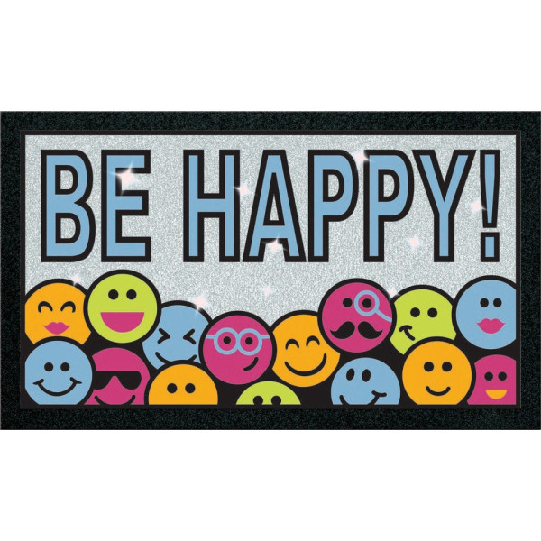 EUROFLOCK DIVISION - Tapis Format Emiticons à Paillettes 40x68cm