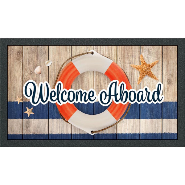 EUROFLOCK DIVISION - Tapis Format Print Welcom Aboard 40x68cm