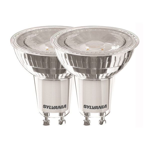 SYLVANIA - Spots LED Verre GU10 4W Blanc Chaud Lot de 2