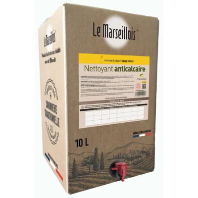 LE MARSEILLOIS - Nettoyant Anti-calcaire Ecocert Bib 10L