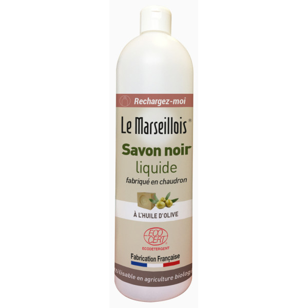 LE MARSEILLOIS - Savon Noir Liquide Flacon Vide 1L