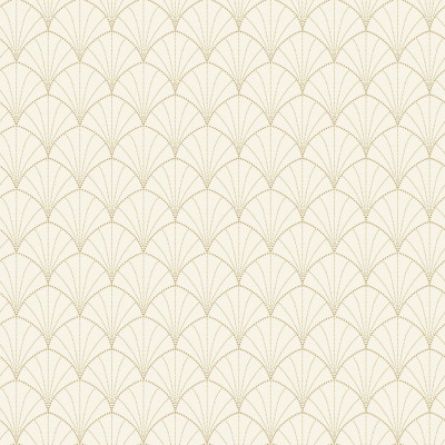 DECORAMA - 3540 - Papier Peint Vinyle sur Intissé Edgar Blanc Or