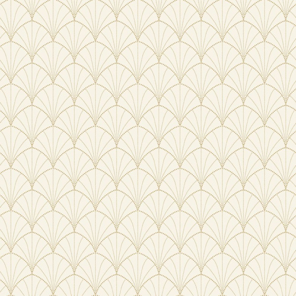 DECORAMA - 3540 - Papier Peint Vinyle sur Intissé Edgar Blanc Or