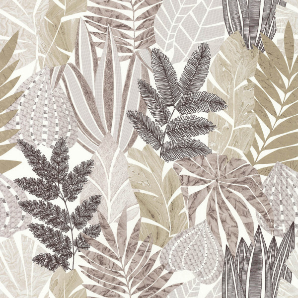 DECORAMA - 3509 - Papier Peint Vinyle Sur Intissé Automne Grège