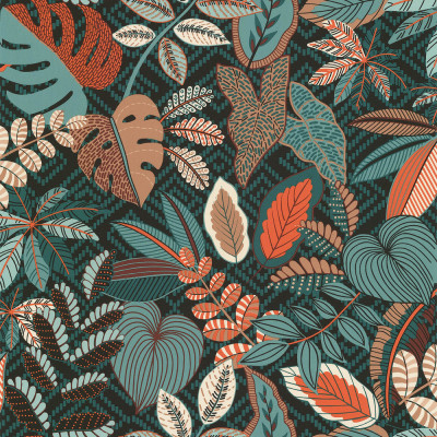 DECORAMA - 3526 - Papier Peint Vinyle Sur Intissé Monstera Vert