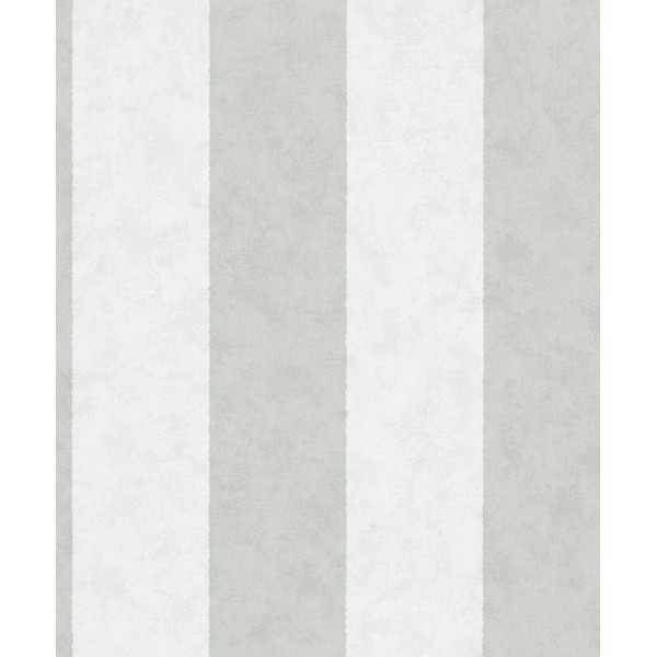 DECORAMA - 3344 - Papier Peint Vinyle Sur Intissé Barres Vertes Blanches