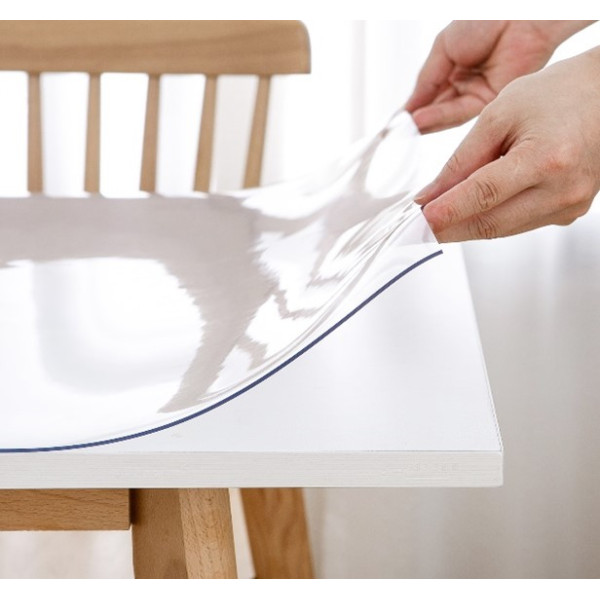 ACCESS DECO - Nappe Feuille Cristal Clear Uni Transparent 120cmx10m Épaisseur 200/100ème