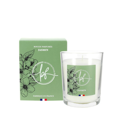 LES PETITES FOLIES - Bougie Parfumée Jasmin 180g Avec Étui