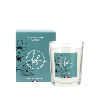 LES PETITES FOLIES - Bougie Parfumée Monoï 180g Avec Étui