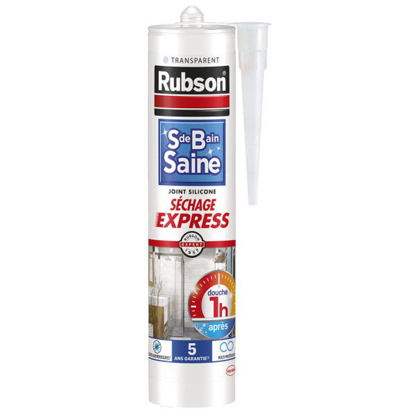 RUBSON - Mastic Salle de Bain Saine Séchage Express 280ml