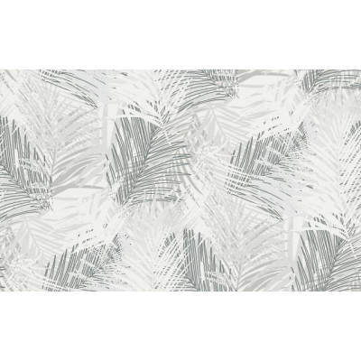 DECOR DESIGN - 10350-10 - Papier Peint Vinyle Expansé Sur Intissé Feuillage Gris