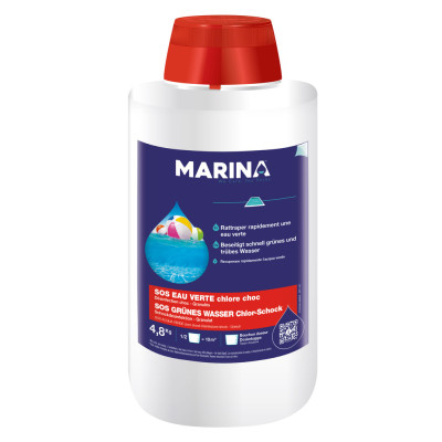 MARINA - Chlore Choc SOS Eau Verte et Trouble Granulés 4.8kg TP2