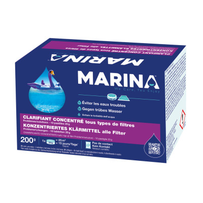MARINA - Clarifiant Concentré Eau Trouble 10 Pastilles 20g TP2