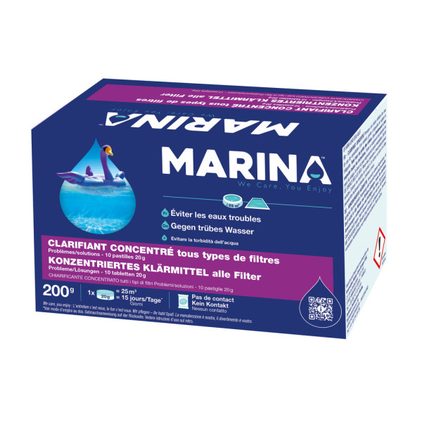 MARINA - Clarifiant Concentré Eau Trouble 10 Pastilles 20g TP2
