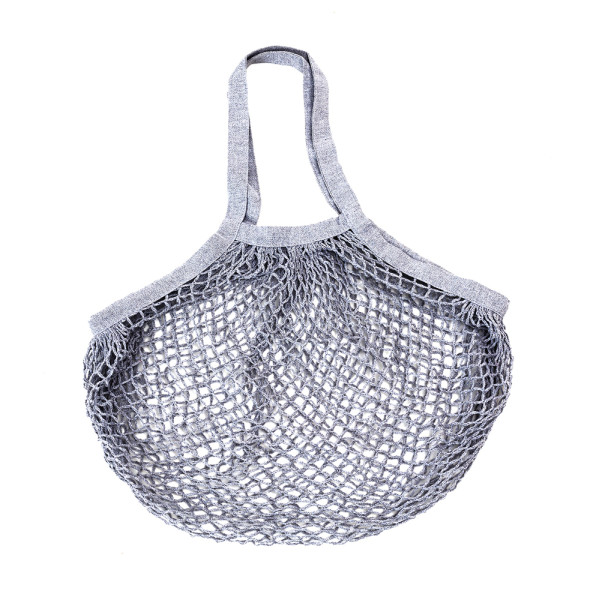 SIDEBAG - Sac Filet en Coton Gris
