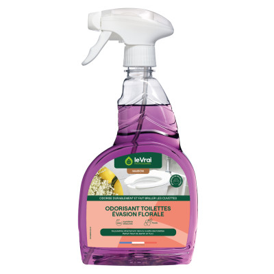 LE VRAI - Odorisant Toilettes Évasion Florale Pulvérisateur 750ml
