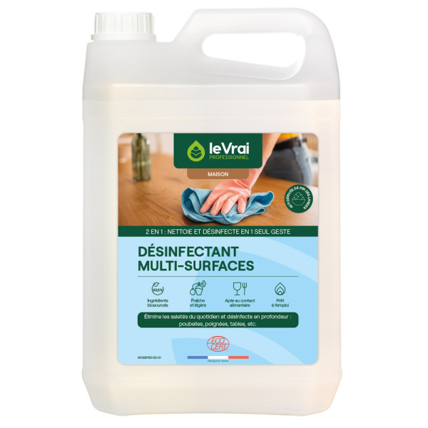 LE VRAI - Désinfectant Multi-Surfaces 5L