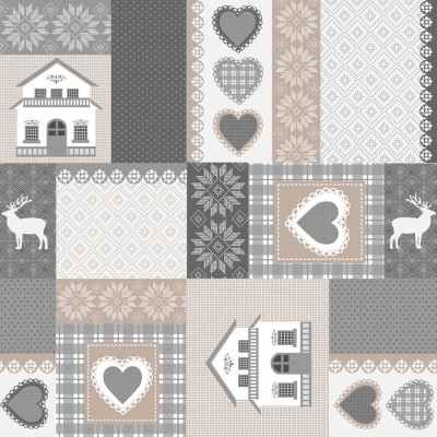 ACCESS DECO - Toile Cirée Déco 140cmx20m Vanoise Beige