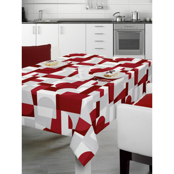 ACCESS DECO - Toile Cirée Déco 140cmx20m Nuance Rouge