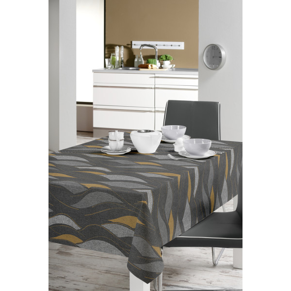 ACCESS DECO - Toile Cirée Prestige 140cmx20m Sabine Or