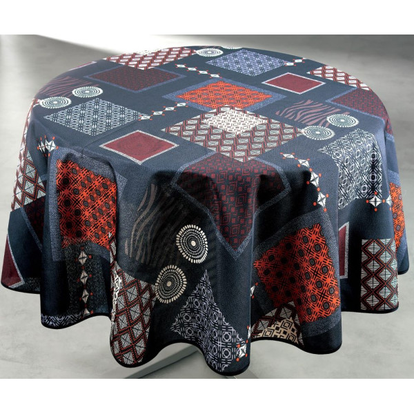 ACCESS DECO - Nappe Polyester Ronde Ø160cm Ambre Gris sur Cintre