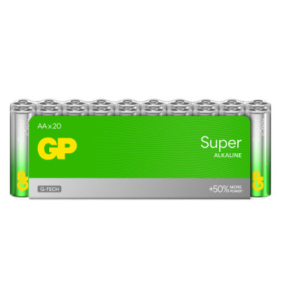 GP - GP Super Alcalines Piles AA/LR6 Pack de 20
