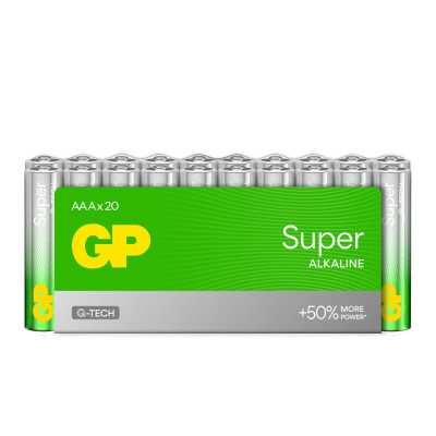 GP - GP Super Alcalines Piles AAA/LR03 Pack de 20